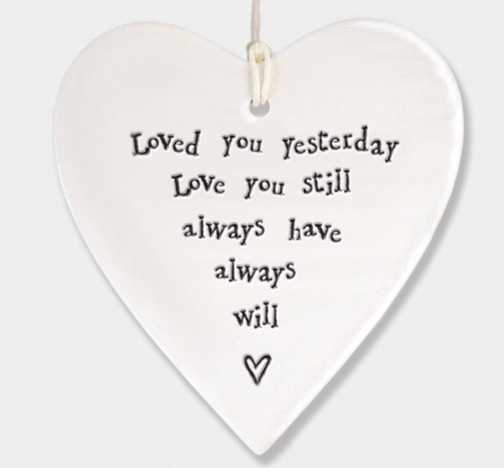 Porcelain Hanging Heart