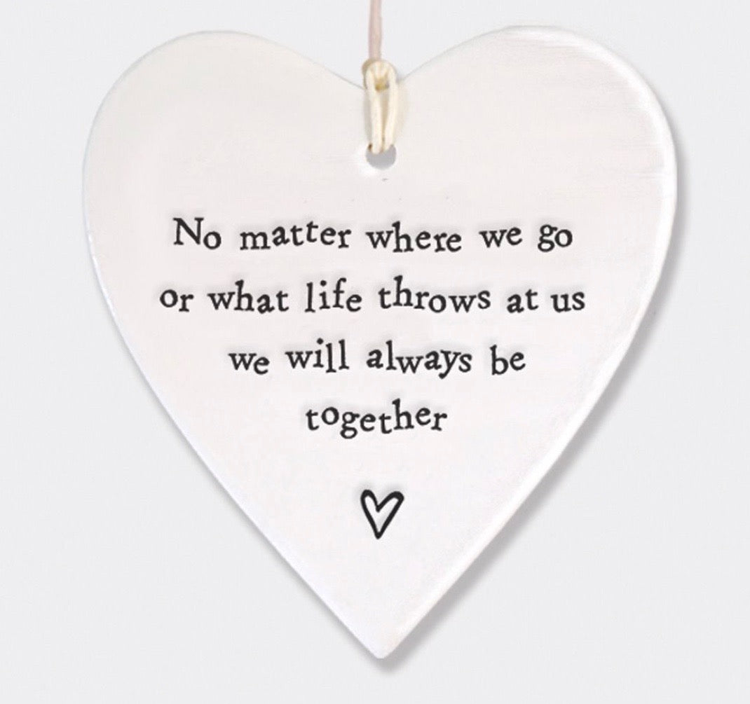 Porcelain Hanging Heart
