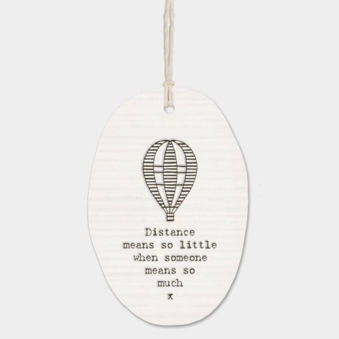 Porcelain Hanging Oval