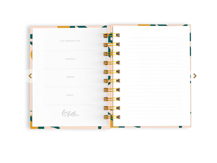 Spiral Notebook Mini Lemons