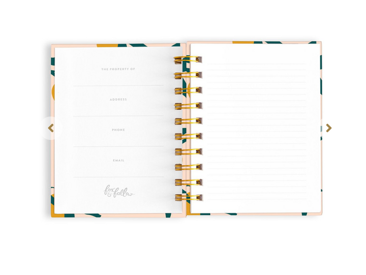 Spiral Notebook Mini Lemons