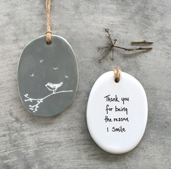 Oval Hanger Sgraffito