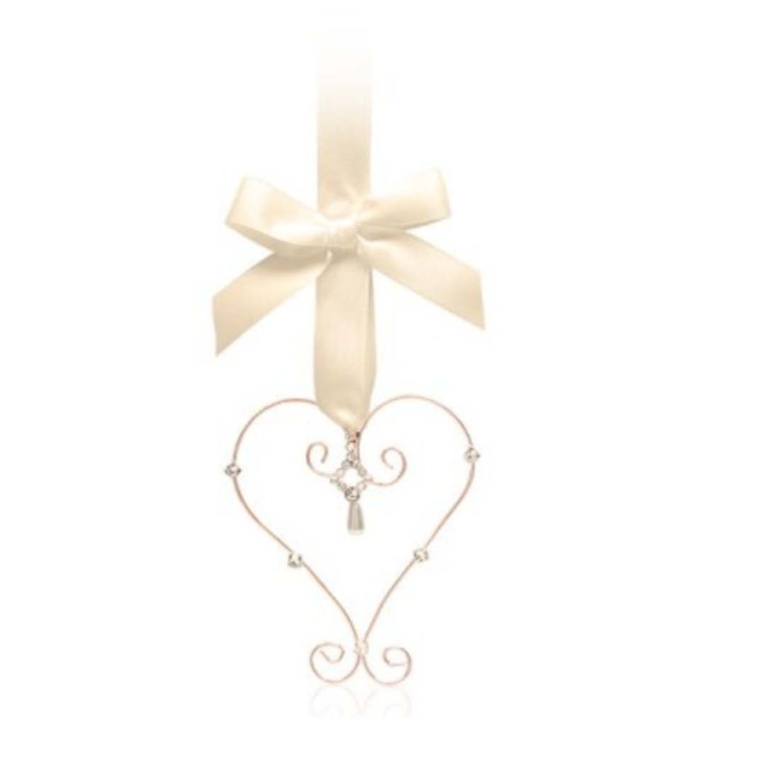 Wedding Charm Heart w Diamantés