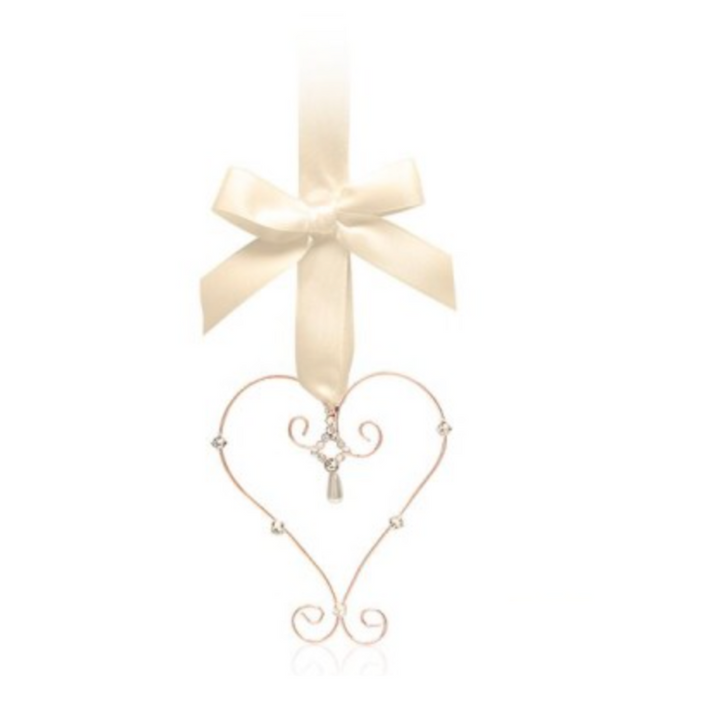 Wedding Charm Heart w Diamantés