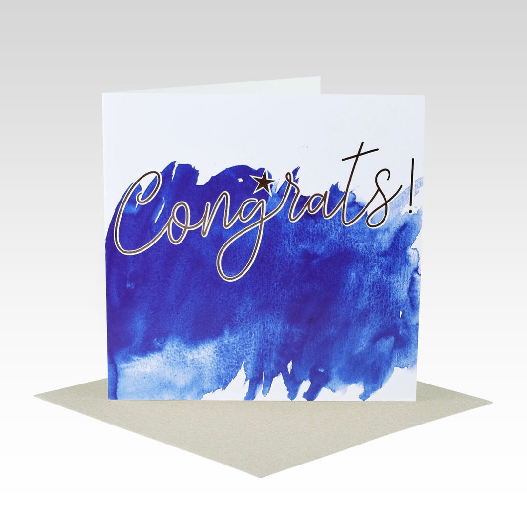 Card Congrats Watercolour + RoseGold